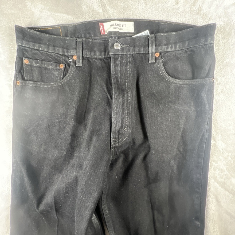 Levi Strauss Red Label Relaxed Fit 550 Vintage/Y2K Men's Black Jeans Size‎ 38x34